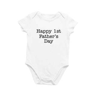 Happy 1st Father's Day Onesie