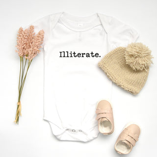 Illiterate Onesie