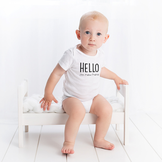 Hello I'm New Here Onesie