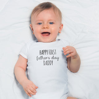 Happy First Father's Day Daddy Onesie